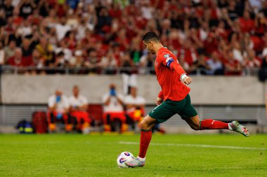 Cristiano Ronaldo seen  during World Cup 2026 European qualification game between national teams of Hungary and Poland (Maciej Rogowski/ Ball Raw Images)