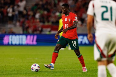 Nuno Mendes seen  during World Cup 2026 European qualification game between national teams of Hungary and Poland (Maciej Rogowski/ Ball Raw Images)