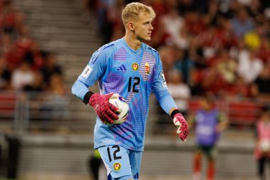 Balazs Toth seen  during World Cup 2026 European qualification game between national teams of Hungary and Poland (Maciej Rogowski/ Ball Raw Images)