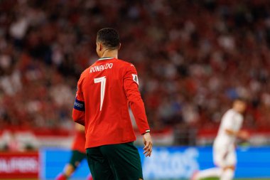 Cristiano Ronaldo seen  during World Cup 2026 European qualification game between national teams of Hungary and Poland (Maciej Rogowski/ Ball Raw Images)