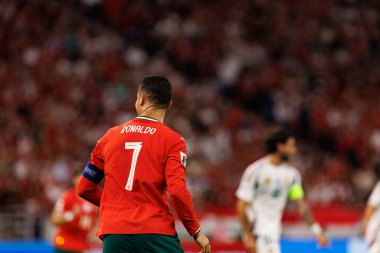 Cristiano Ronaldo seen  during World Cup 2026 European qualification game between national teams of Hungary and Poland (Maciej Rogowski/ Ball Raw Images)