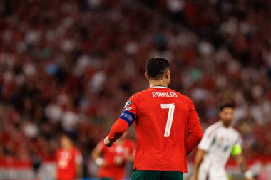Cristiano Ronaldo seen  during World Cup 2026 European qualification game between national teams of Hungary and Poland (Maciej Rogowski/ Ball Raw Images)