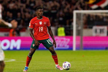 Nuno Mendes seen  during World Cup 2026 European qualification game between national teams of Hungary and Poland (Maciej Rogowski/ Ball Raw Images)