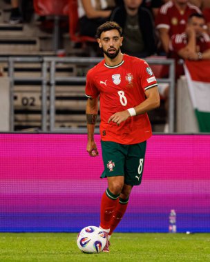 Bruno Fernandes seen  during World Cup 2026 European qualification game between national teams of Hungary and Poland (Maciej Rogowski/ Ball Raw Images)