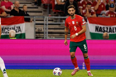 Bruno Fernandes seen  during World Cup 2026 European qualification game between national teams of Hungary and Poland (Maciej Rogowski/ Ball Raw Images)