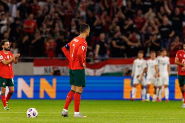 Cristiano Ronaldo seen  during World Cup 2026 European qualification game between national teams of Hungary and Poland (Maciej Rogowski/ Ball Raw Images)