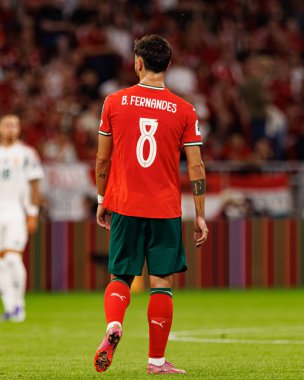 Bruno Fernandes seen  during World Cup 2026 European qualification game between national teams of Hungary and Poland (Maciej Rogowski/ Ball Raw Images)