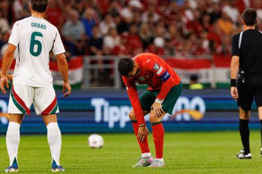 Cristiano Ronaldo seen  during World Cup 2026 European qualification game between national teams of Hungary and Poland (Maciej Rogowski/ Ball Raw Images)