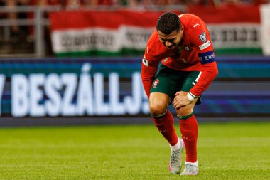 Cristiano Ronaldo seen  during World Cup 2026 European qualification game between national teams of Hungary and Poland (Maciej Rogowski/ Ball Raw Images)