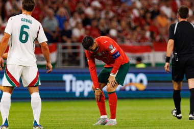 Cristiano Ronaldo seen  during World Cup 2026 European qualification game between national teams of Hungary and Poland (Maciej Rogowski/ Ball Raw Images)