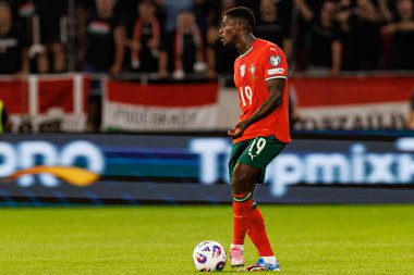 Nuno Mendes seen  during World Cup 2026 European qualification game between national teams of Hungary and Poland (Maciej Rogowski/ Ball Raw Images)
