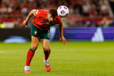 Ruben Dias seen  during World Cup 2026 European qualification game between national teams of Hungary and Poland (Maciej Rogowski/ Ball Raw Images)