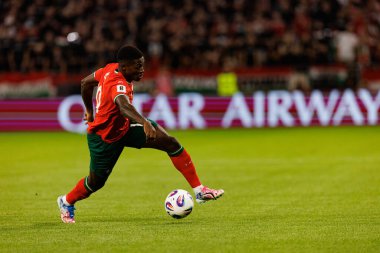 Nuno Mendes seen  during World Cup 2026 European qualification game between national teams of Hungary and Poland (Maciej Rogowski/ Ball Raw Images)