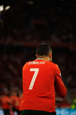 Cristiano Ronaldo seen  during World Cup 2026 European qualification game between national teams of Hungary and Poland (Maciej Rogowski/ Ball Raw Images)