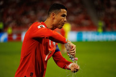 Cristiano Ronaldo seen  during World Cup 2026 European qualification game between national teams of Hungary and Poland (Maciej Rogowski/ Ball Raw Images)