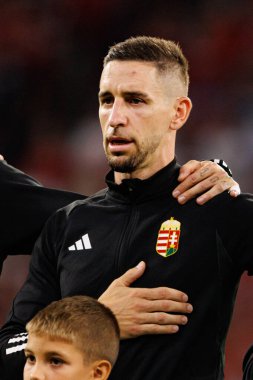 Barnabas Varga seen  during World Cup 2026 European qualification game between national teams of Hungary and Poland (Maciej Rogowski/ Ball Raw Images)
