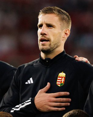 Barnabas Varga seen  during World Cup 2026 European qualification game between national teams of Hungary and Poland (Maciej Rogowski/ Ball Raw Images)