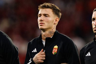 Bendeguz Bolla seen  during World Cup 2026 European qualification game between national teams of Hungary and Poland (Maciej Rogowski/ Ball Raw Images)