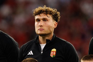 Callum Styles seen  during World Cup 2026 European qualification game between national teams of Hungary and Poland (Maciej Rogowski/ Ball Raw Images)