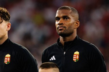 Loic Nego seen  during World Cup 2026 European qualification game between national teams of Hungary and Poland (Maciej Rogowski/ Ball Raw Images)