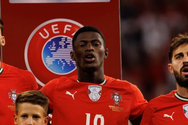 Nuno Mendes seen  during World Cup 2026 European qualification game between national teams of Hungary and Poland (Maciej Rogowski/ Ball Raw Images)
