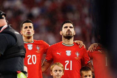 Joao Cancelo and Ruben Neves seen  during World Cup 2026 European qualification game between national teams of Hungary and Poland (Maciej Rogowski/ Ball Raw Images)