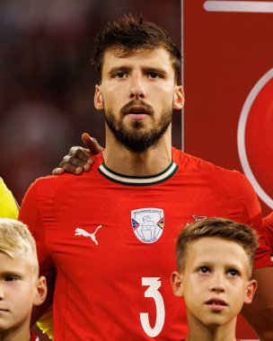 Ruben Dias seen  during World Cup 2026 European qualification game between national teams of Hungary and Poland (Maciej Rogowski/ Ball Raw Images)
