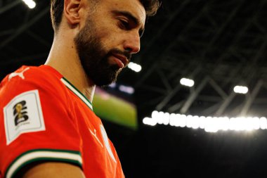 Bruno Fernandes seen  during World Cup 2026 European qualification game between national teams of Hungary and Poland (Maciej Rogowski/ Ball Raw Images)
