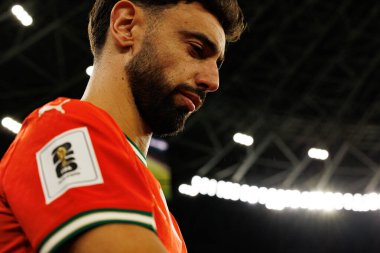 Bruno Fernandes seen  during World Cup 2026 European qualification game between national teams of Hungary and Poland (Maciej Rogowski/ Ball Raw Images)