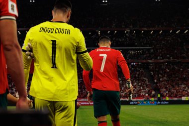 Cristiano Ronaldo seen  during World Cup 2026 European qualification game between national teams of Hungary and Poland (Maciej Rogowski/ Ball Raw Images)