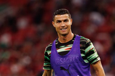 Cristiano Ronaldo seen  during World Cup 2026 European qualification game between national teams of Hungary and Poland (Maciej Rogowski/ Ball Raw Images)