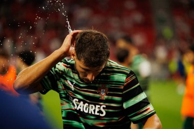  Ruben Dias seen  during World Cup 2026 European qualification game between national teams of Hungary and Poland (Maciej Rogowski/ Ball Raw Images)