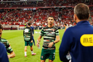 Cristiano Ronaldo seen  during World Cup 2026 European qualification game between national teams of Hungary and Poland (Maciej Rogowski/ Ball Raw Images)