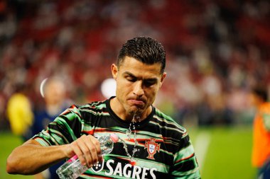 Cristiano Ronaldo seen  during World Cup 2026 European qualification game between national teams of Hungary and Poland (Maciej Rogowski/ Ball Raw Images)