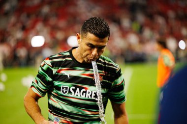 Cristiano Ronaldo seen  during World Cup 2026 European qualification game between national teams of Hungary and Poland (Maciej Rogowski/ Ball Raw Images)