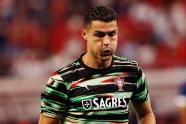 Cristiano Ronaldo seen  during World Cup 2026 European qualification game between national teams of Hungary and Poland (Maciej Rogowski/ Ball Raw Images)