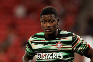 Nuno Mendes seen  during World Cup 2026 European qualification game between national teams of Hungary and Poland (Maciej Rogowski/ Ball Raw Images)