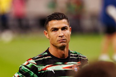 Cristiano Ronaldo seen  during World Cup 2026 European qualification game between national teams of Hungary and Poland (Maciej Rogowski/ Ball Raw Images)