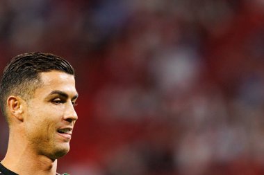 Cristiano Ronaldo seen  during World Cup 2026 European qualification game between national teams of Hungary and Poland (Maciej Rogowski/ Ball Raw Images)