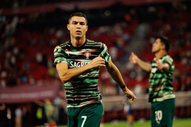 Cristiano Ronaldo seen  during World Cup 2026 European qualification game between national teams of Hungary and Poland (Maciej Rogowski/ Ball Raw Images)