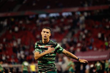 Cristiano Ronaldo seen  during World Cup 2026 European qualification game between national teams of Hungary and Poland (Maciej Rogowski/ Ball Raw Images)