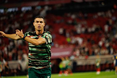 Cristiano Ronaldo seen  during World Cup 2026 European qualification game between national teams of Hungary and Poland (Maciej Rogowski/ Ball Raw Images)