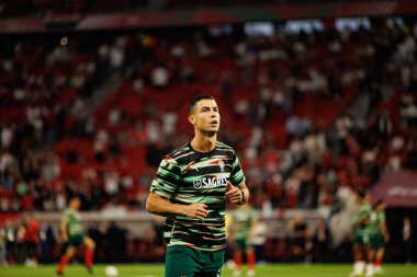 Cristiano Ronaldo seen  during World Cup 2026 European qualification game between national teams of Hungary and Poland (Maciej Rogowski/ Ball Raw Images)
