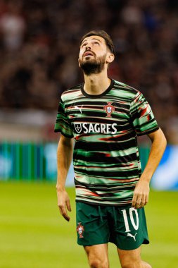 Bernardo Silva seen  during World Cup 2026 European qualification game between national teams of Hungary and Poland (Maciej Rogowski/ Ball Raw Images)