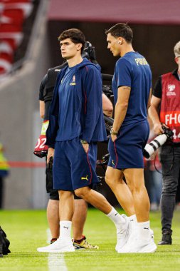 Antonio Silva and Joao Palhinha seen  during World Cup 2026 European qualification game between national teams of Hungary and Poland (Maciej Rogowski/ Ball Raw Images)