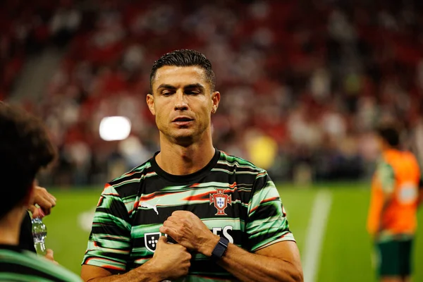 Cristiano Ronaldo seen  during World Cup 2026 European qualification game between national teams of Hungary and Poland (Maciej Rogowski/ Ball Raw Images)