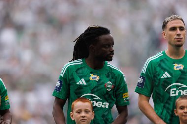  Romario Baro and Adrian Dieguez seen during PKO BP Ekstraklasa 25 26 game between teams of Legia Warszawa and Radomiak Radom at Wojska Polskiego Stadium (Maciej Rogowski/Ball Raw Images)