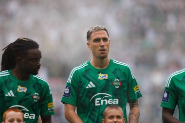  Romario Baro and Adrian Dieguez seen during PKO BP Ekstraklasa 25 26 game between teams of Legia Warszawa and Radomiak Radom at Wojska Polskiego Stadium (Maciej Rogowski/Ball Raw Images)