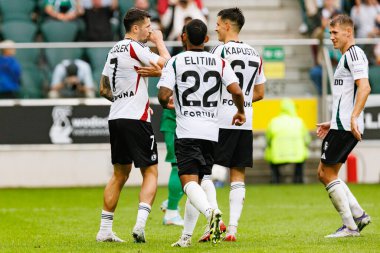 Players of Legia seen celebrating after goal from PAwel Wszolek during PKO BP Ekstraklasa 25 26 game between teams of Legia Warszawa and Radomiak Radom at Wojska Polskiego Stadium (Maciej Rogowski/Ball Raw Images)