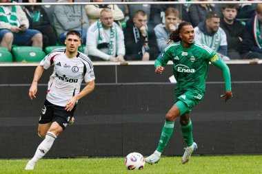 Ruben Vinagre and Vasco Lopes seen during PKO BP Ekstraklasa 25 26 game between teams of Legia Warszawa and Radomiak Radom at Wojska Polskiego Stadium (Maciej Rogowski/Ball Raw Images)